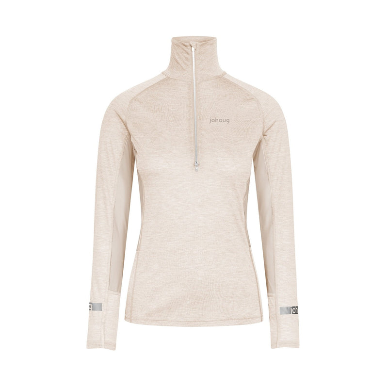 Pull Demi-Zip En Laine Mélangée Aerial 2.0 - Sandd - Femme