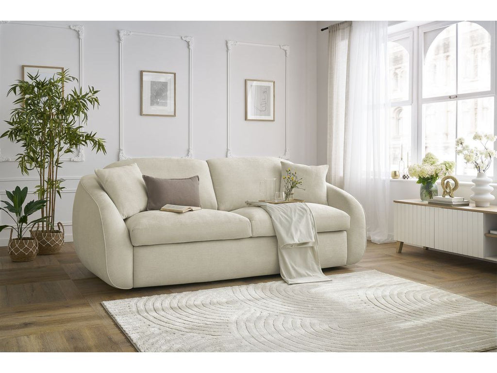 Cezanne Straight Sofa Bed with Express Opening and Smooth Fabric