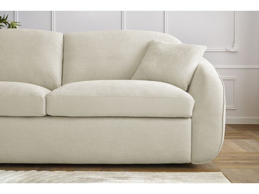 Cezanne Straight Sofa Bed with Express Opening and Smooth Fabric