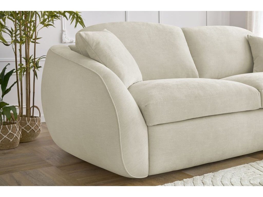 Cezanne Straight Sofa Bed with Express Opening and Smooth Fabric