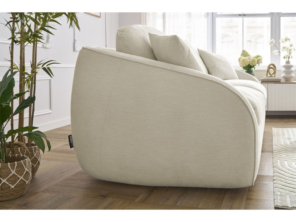 Cezanne Straight Sofa Bed with Express Opening and Smooth Fabric