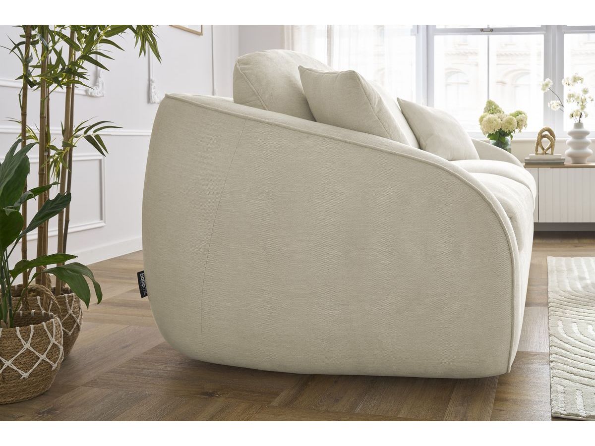 Cezanne Straight Sofa Bed with Express Opening and Smooth Fabric
