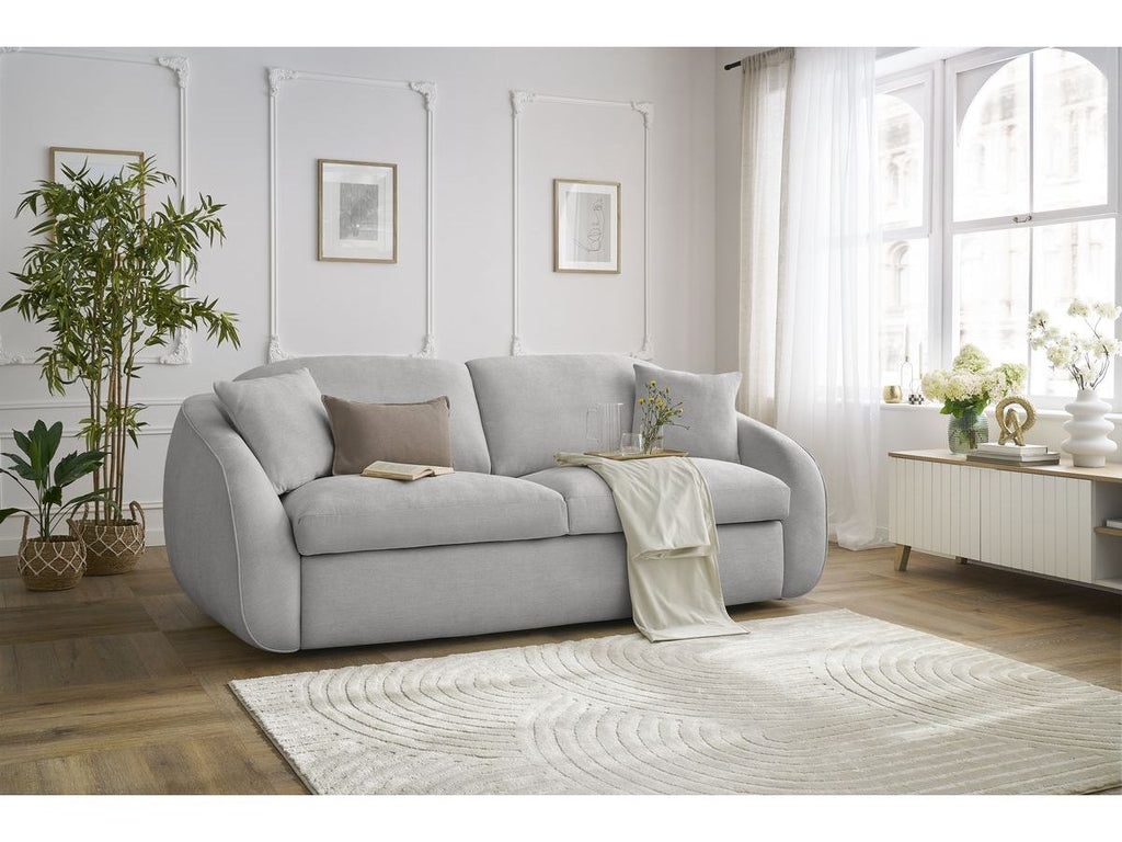 Cezanne Straight Sofa Bed with Express Opening and Smooth Fabric