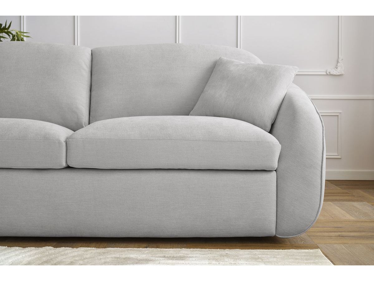 Cezanne Straight Sofa Bed with Express Opening and Smooth Fabric