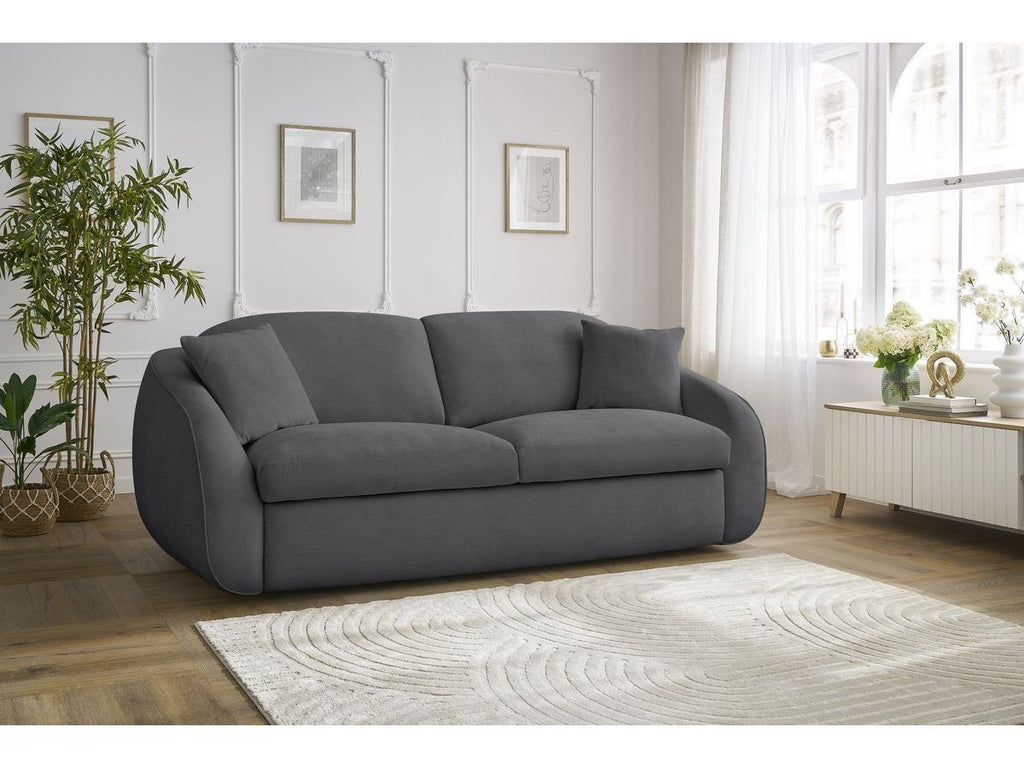 Cezanne Straight Sofa Bed with Express Opening and Smooth Fabric