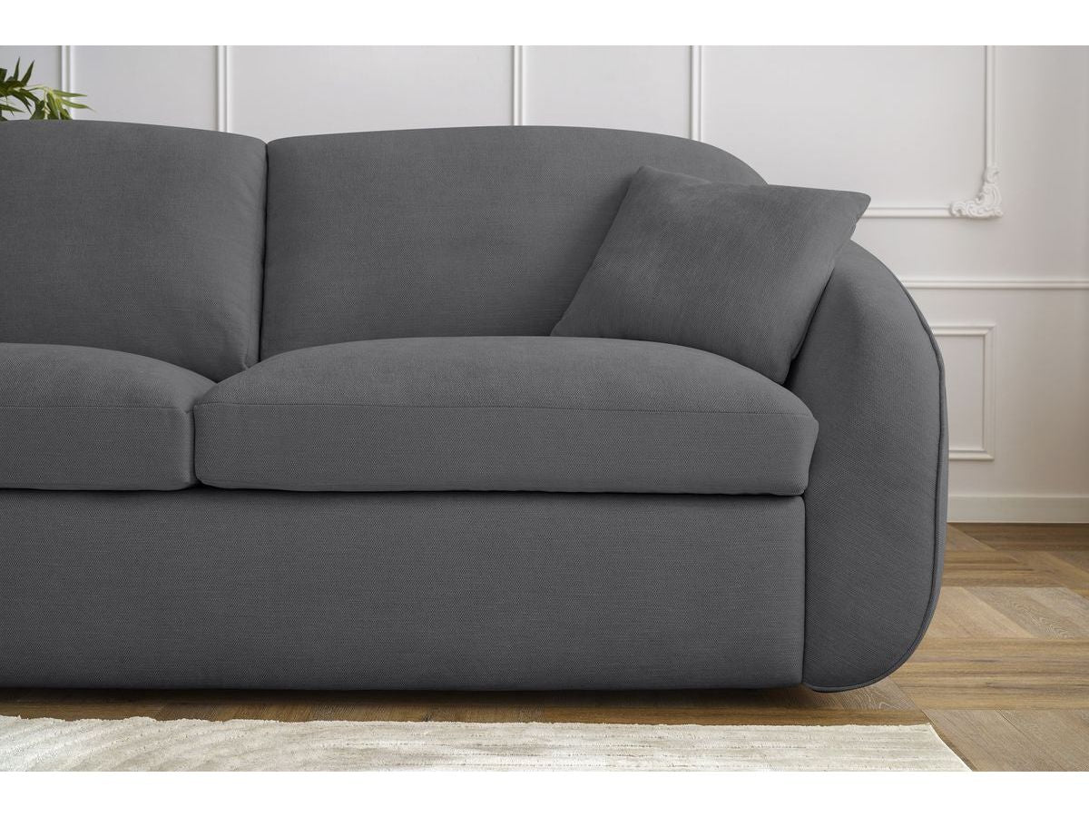 Cezanne Straight Sofa Bed with Express Opening and Smooth Fabric