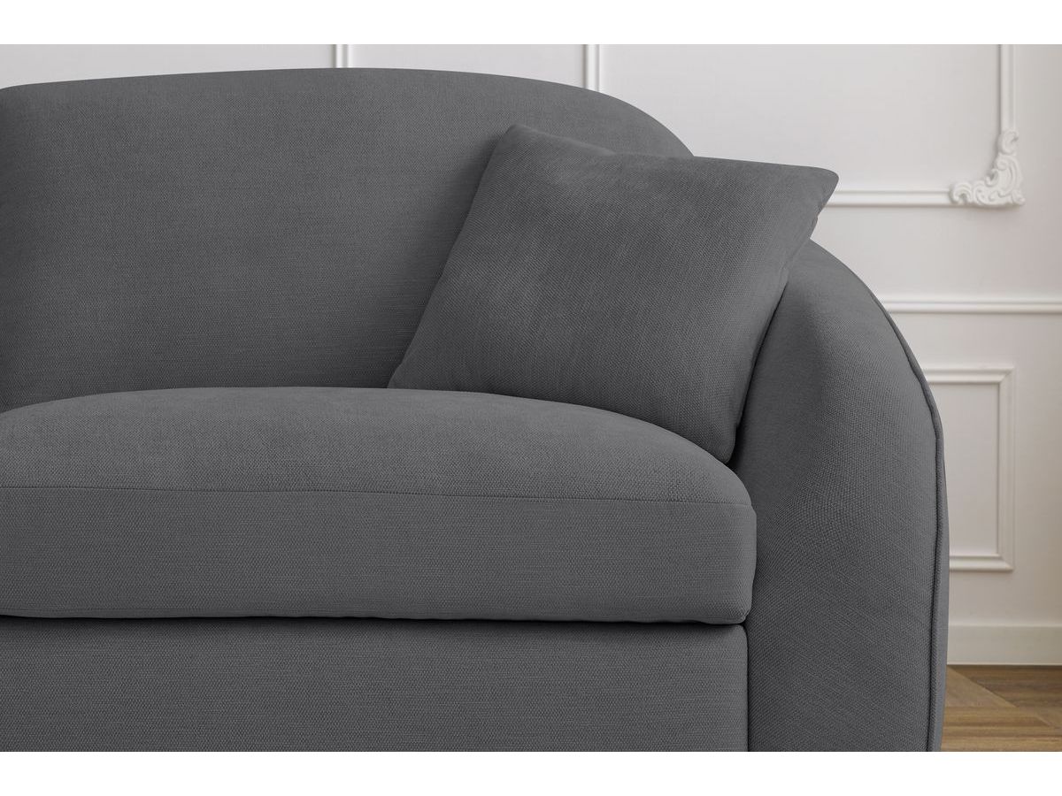 Cezanne Straight Sofa Bed with Express Opening and Smooth Fabric