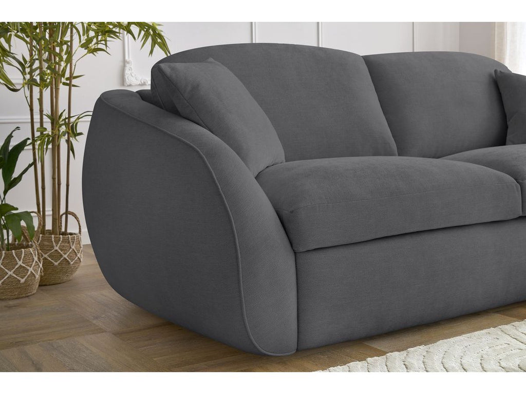 Cezanne Straight Sofa Bed with Express Opening and Smooth Fabric