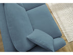 Cezanne Straight Sofa Bed with Express Opening and Smooth Fabric