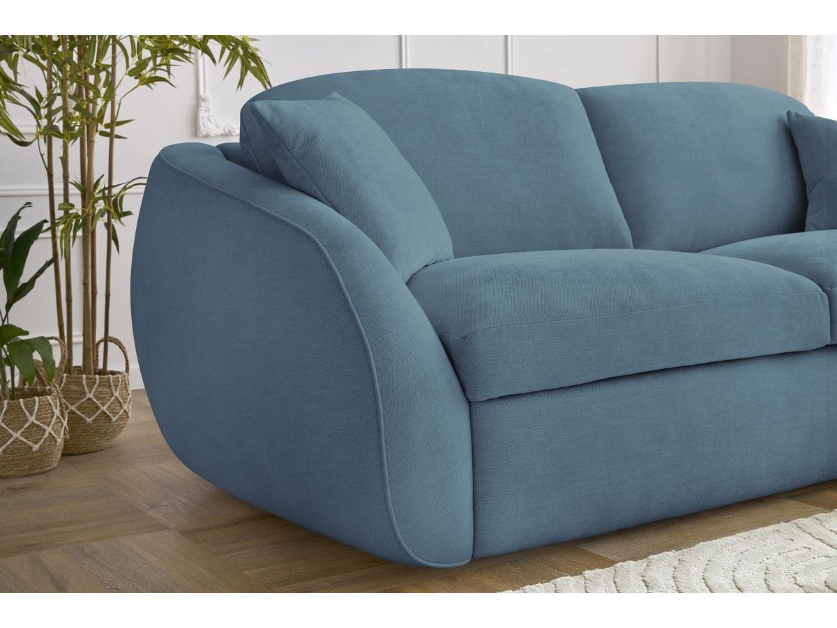 Cezanne Straight Sofa Bed with Express Opening and Smooth Fabric