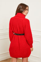 Vestido tipo suéter - Rojo