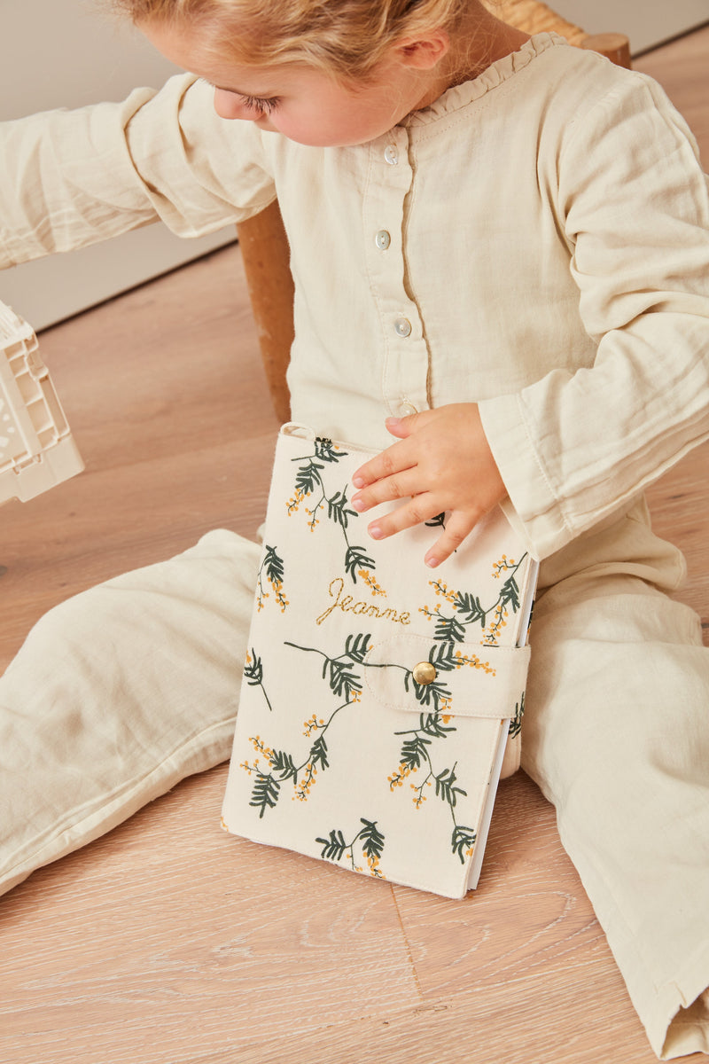 Protège Carnet De Santé Personnalisé - Mimosa
