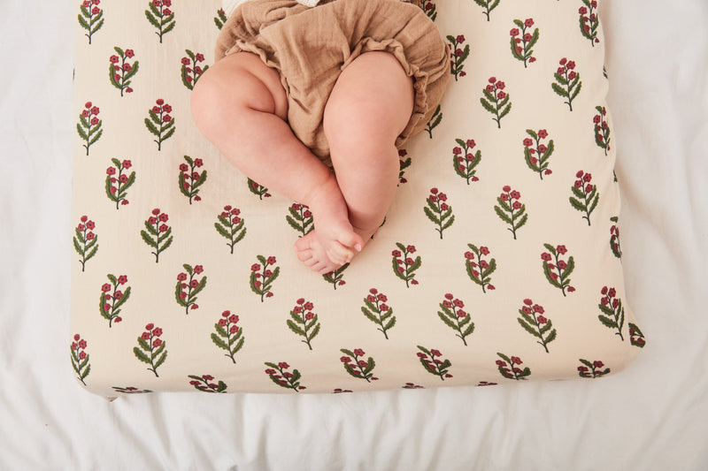 Housse De Matelas À Langer - Bougainvillier