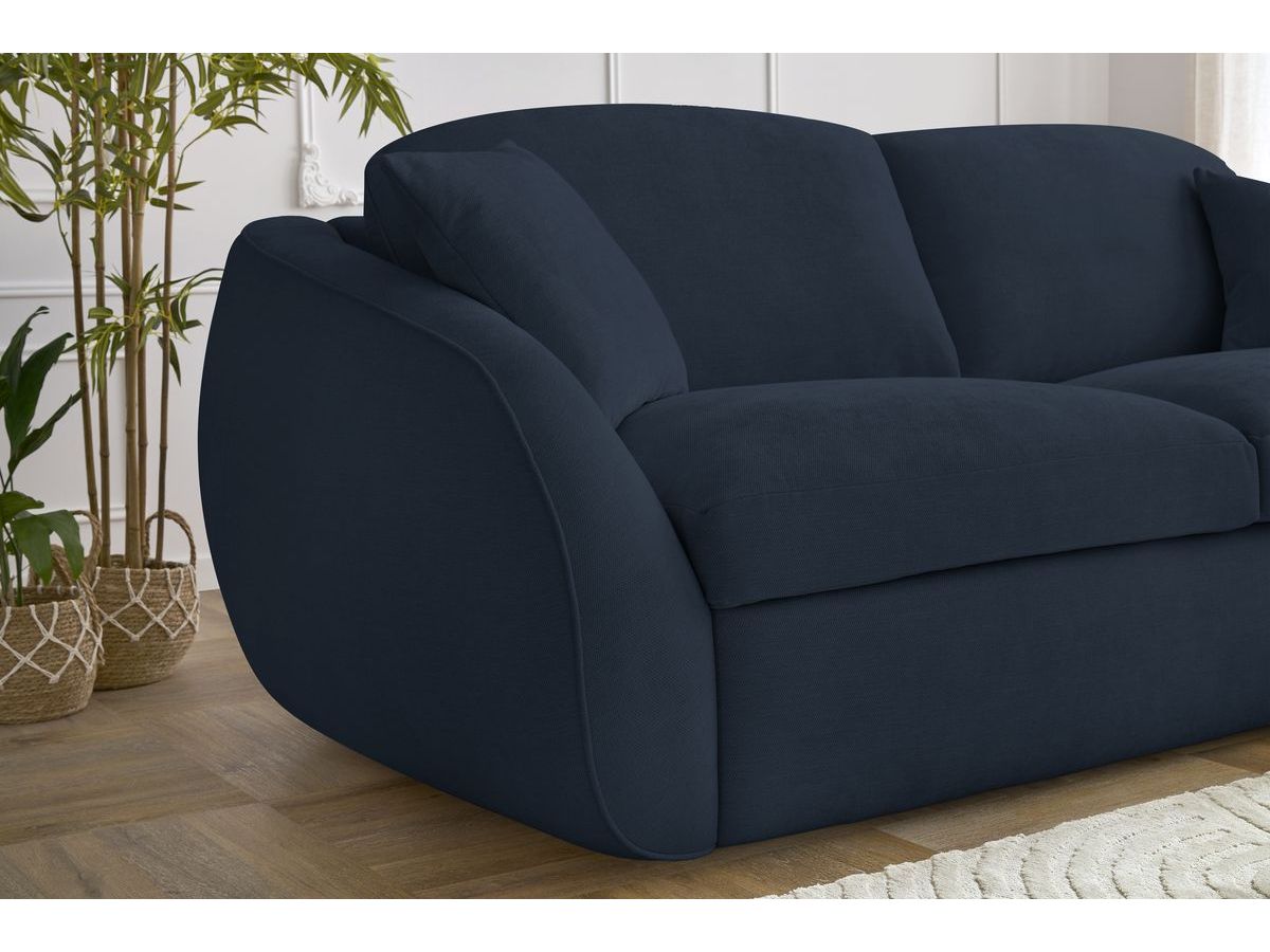 Cezanne Straight Sofa Bed with Express Opening and Smooth Fabric