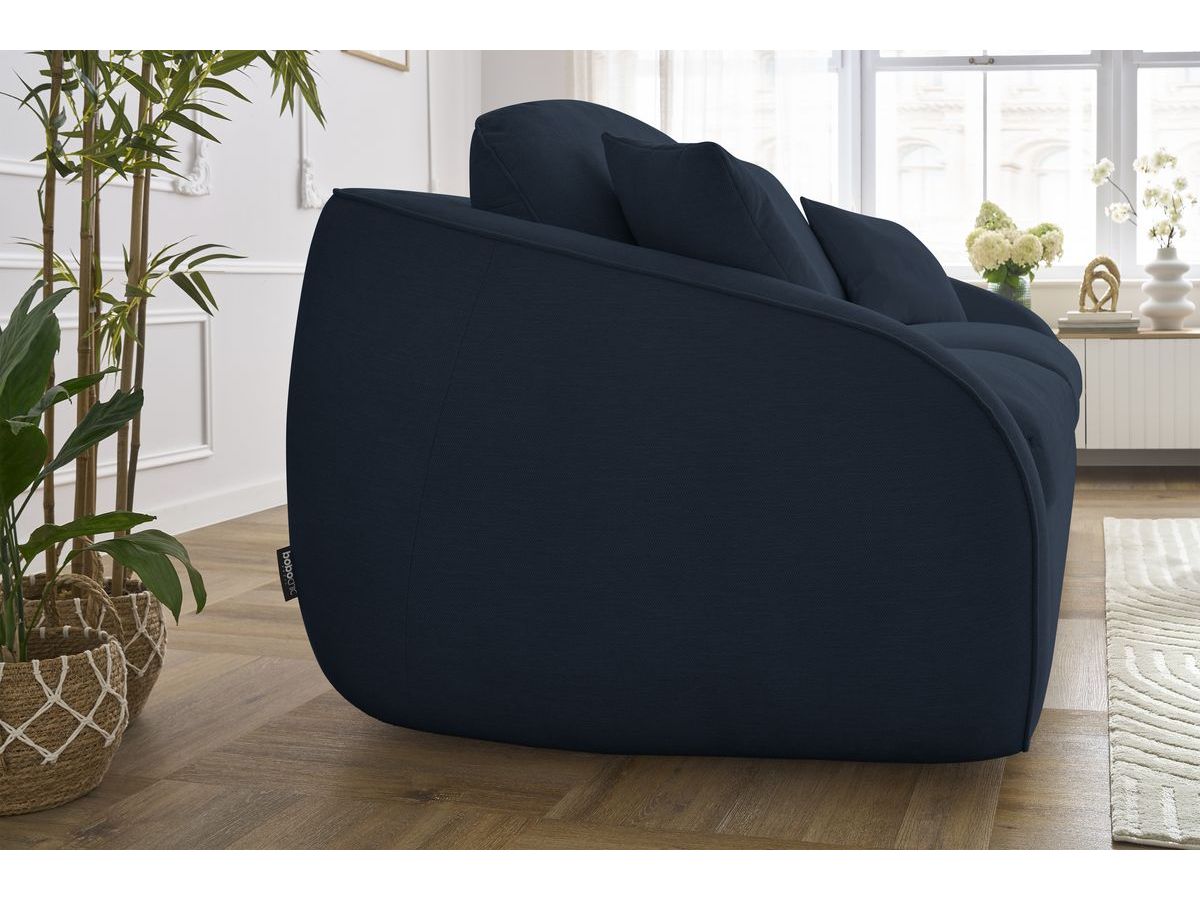 Cezanne Straight Sofa Bed with Express Opening and Smooth Fabric