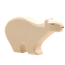 Figura grande de madera de oso blanco polar, fabricada de forma ética y artesanal. Selección de Ostheimer en amaetc.com, tienda conceptual ecológica para niños