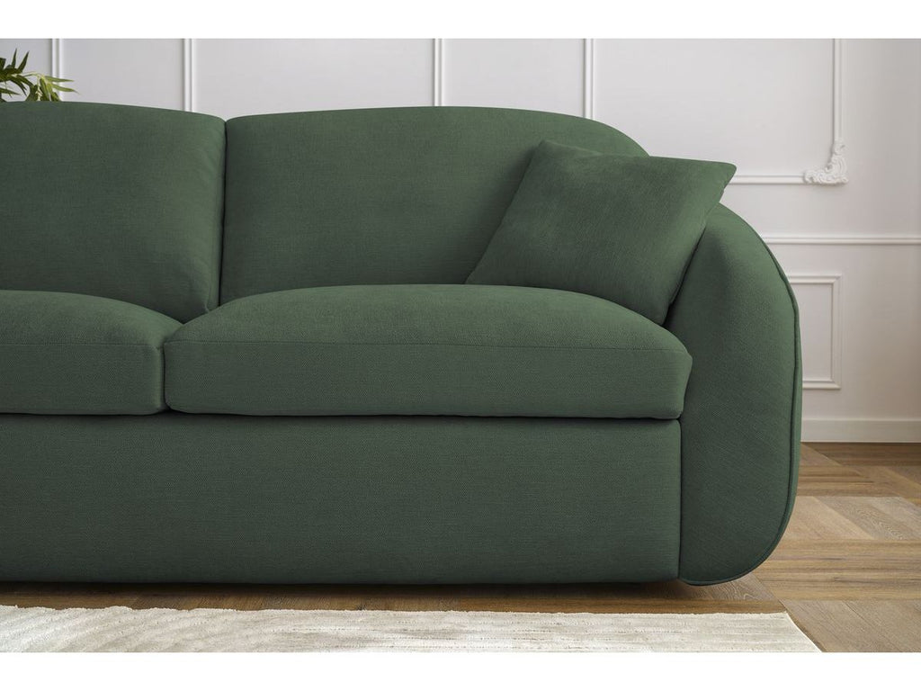 Cezanne Straight Sofa Bed with Express Opening and Smooth Fabric