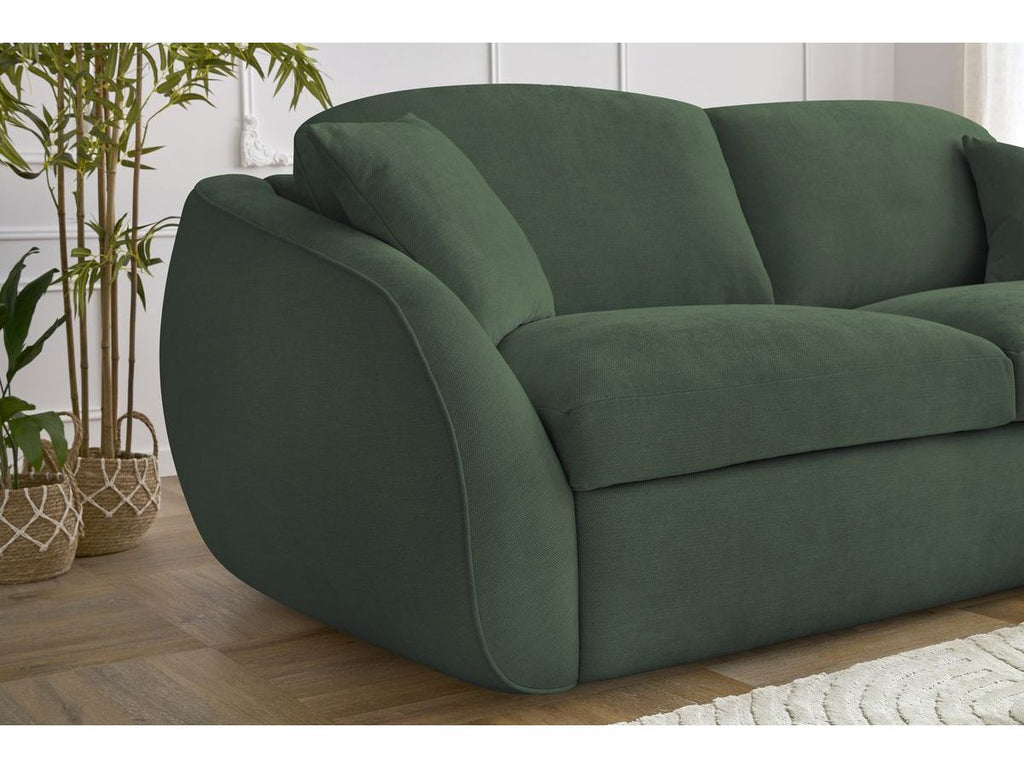 Cezanne Straight Sofa Bed with Express Opening and Smooth Fabric