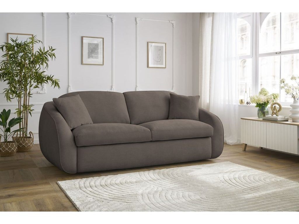 Cezanne Straight Sofa Bed with Express Opening and Smooth Fabric