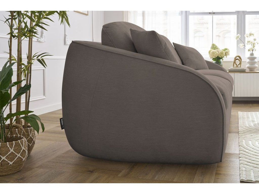 Cezanne Straight Sofa Bed with Express Opening and Smooth Fabric