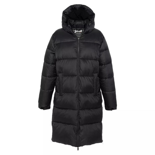 Schott - Doudoune Homme Stark Long Legere - Noir