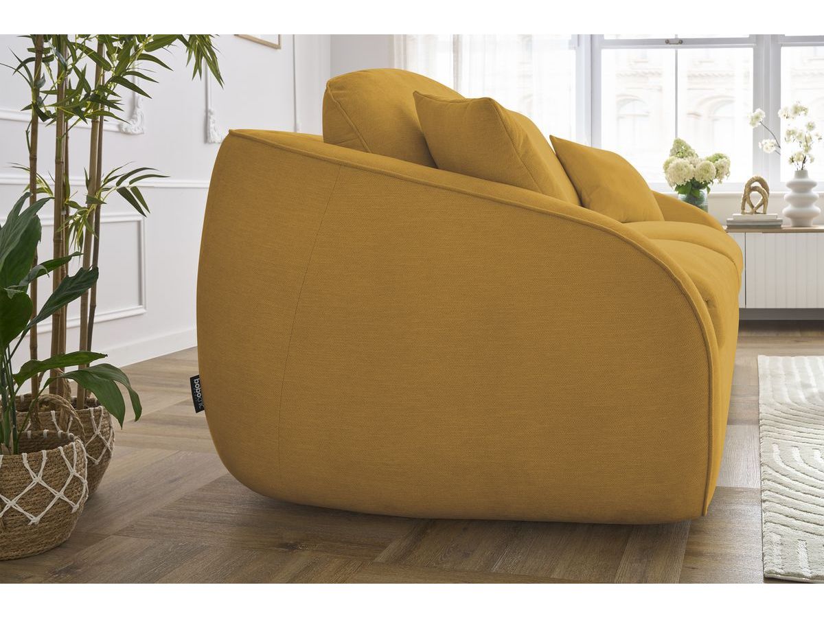 Cezanne Straight Sofa Bed with Express Opening and Smooth Fabric