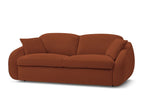 Cezanne Straight Sofa Bed with Express Opening and Smooth Fabric