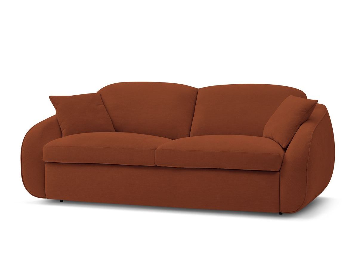 Cezanne Straight Sofa Bed with Express Opening and Smooth Fabric