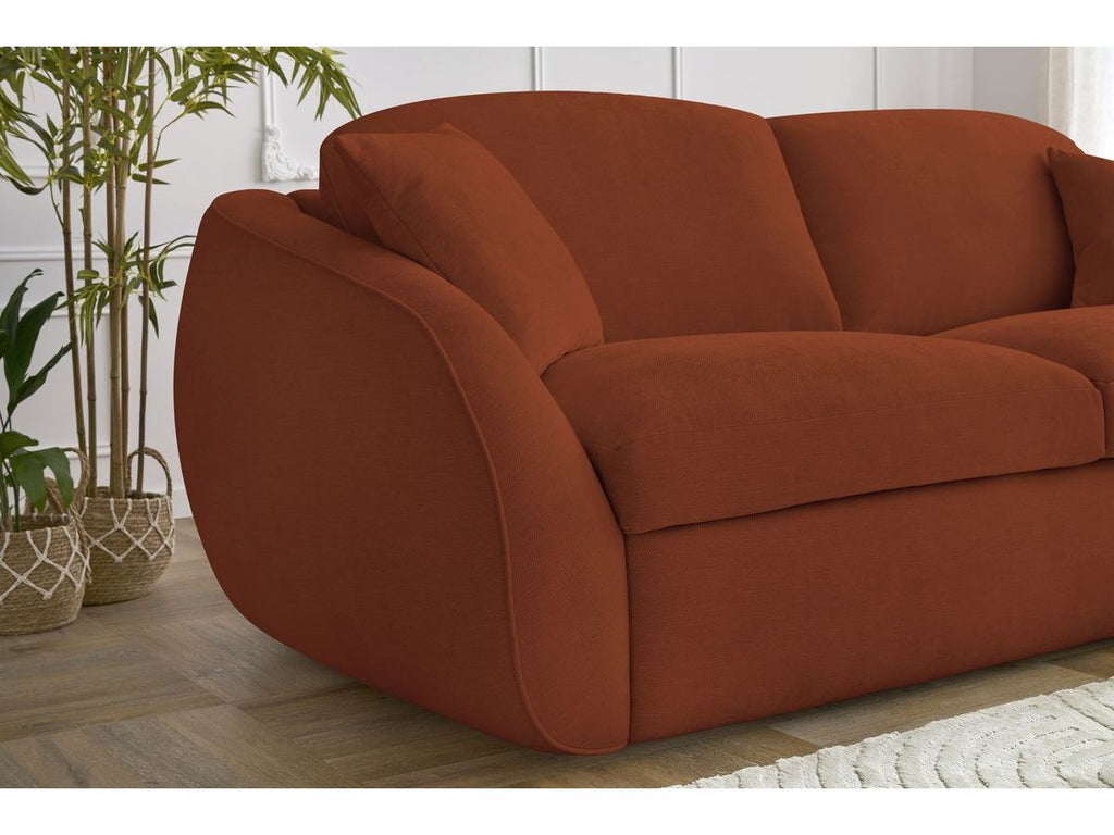 Cezanne Straight Sofa Bed with Express Opening and Smooth Fabric