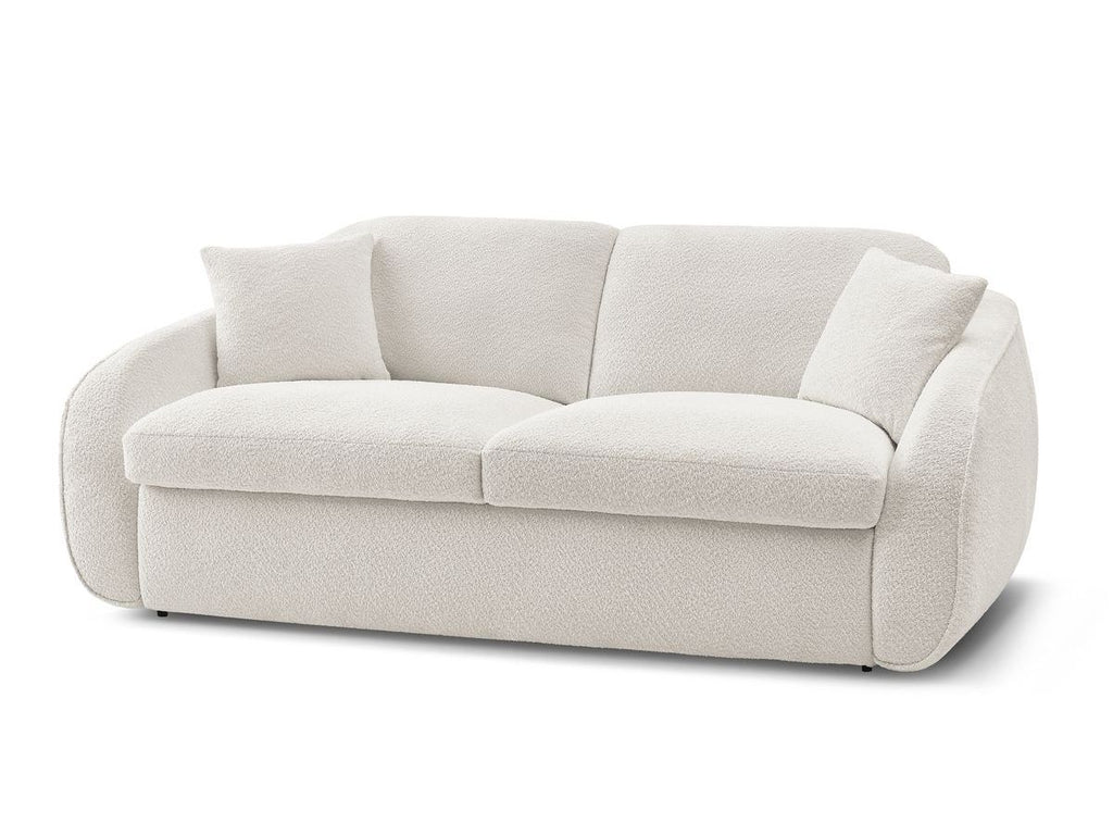 Cezanne - Straight Sofa Bed with Express Opening - Bouclé Fabric
