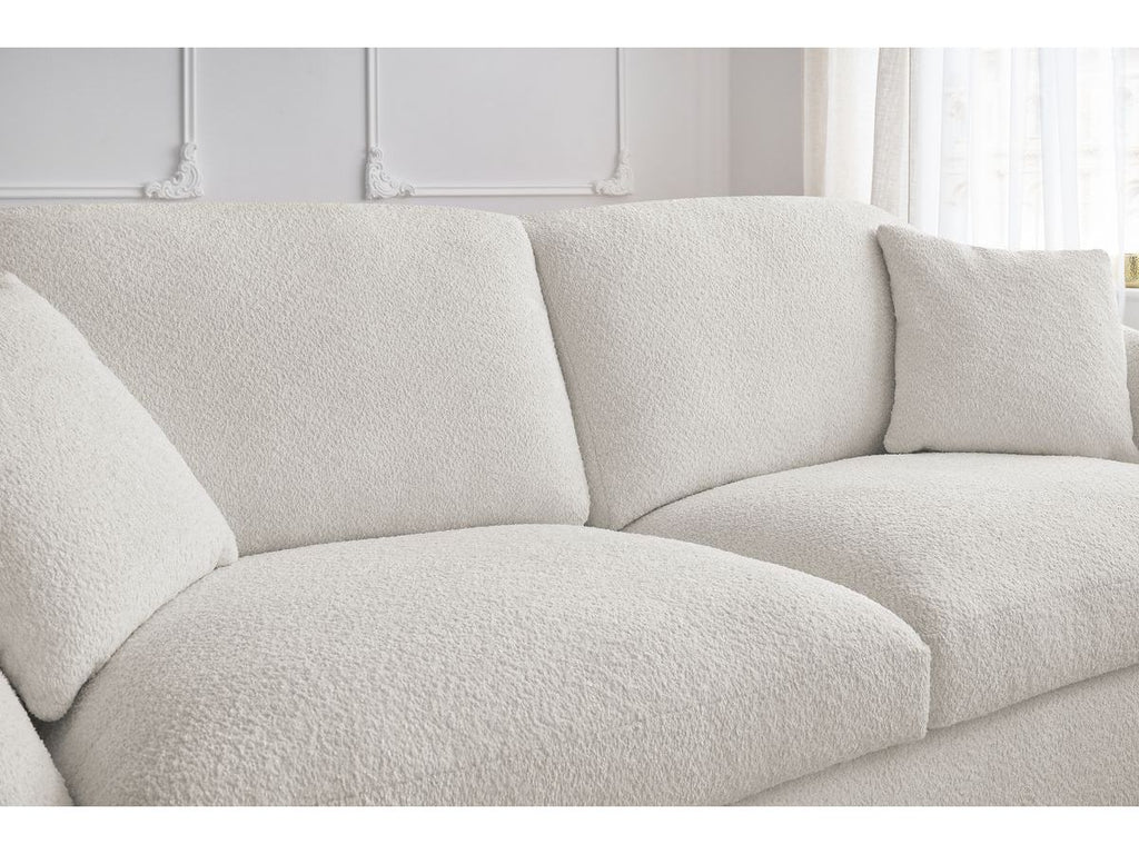 Cezanne - Straight Sofa Bed with Express Opening - Bouclé Fabric