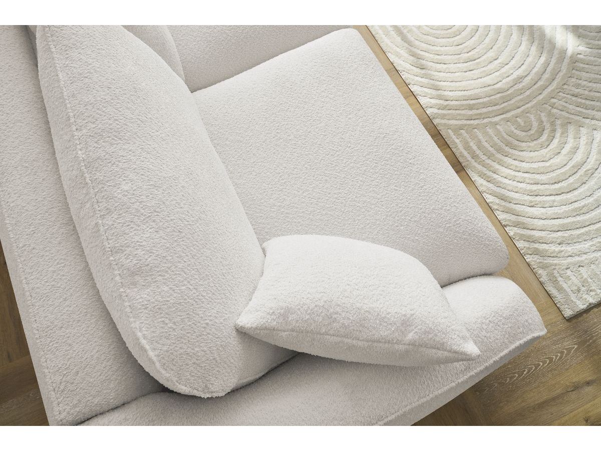 Cezanne - Straight Sofa Bed with Express Opening - Bouclé Fabric