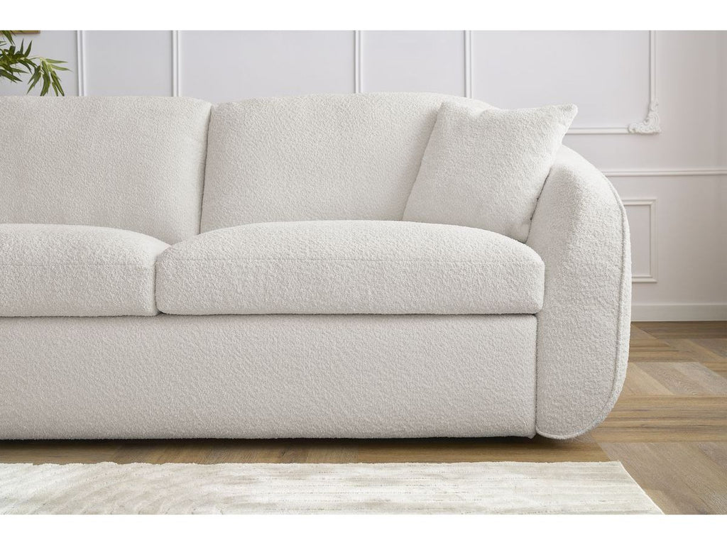 Cezanne - Straight Sofa Bed with Express Opening - Bouclé Fabric