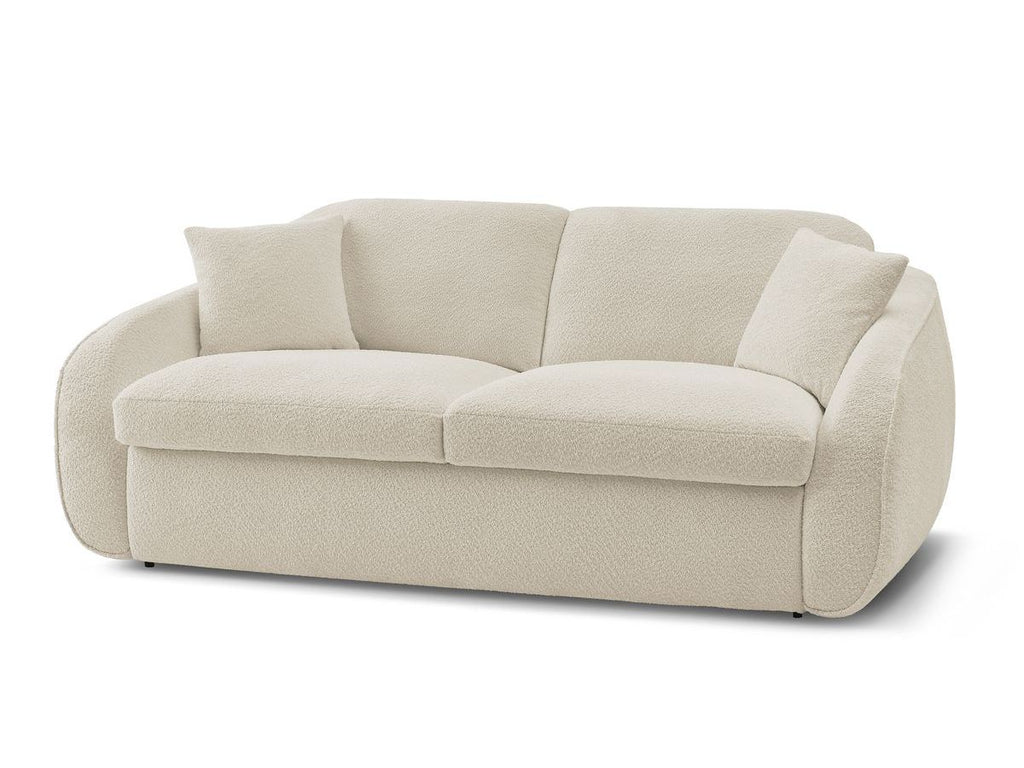 Cezanne - Straight Sofa Bed with Express Opening - Bouclé Fabric