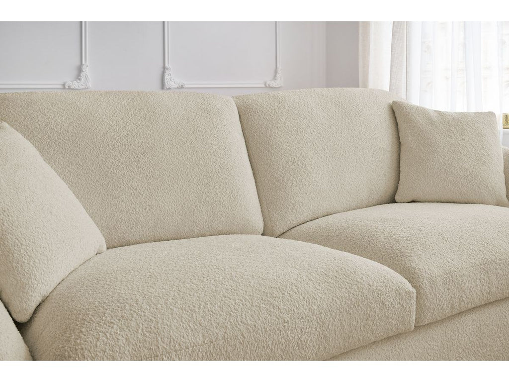 Cezanne - Straight Sofa Bed with Express Opening - Bouclé Fabric