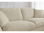 Cezanne - Straight Sofa Bed with Express Opening - Bouclé Fabric