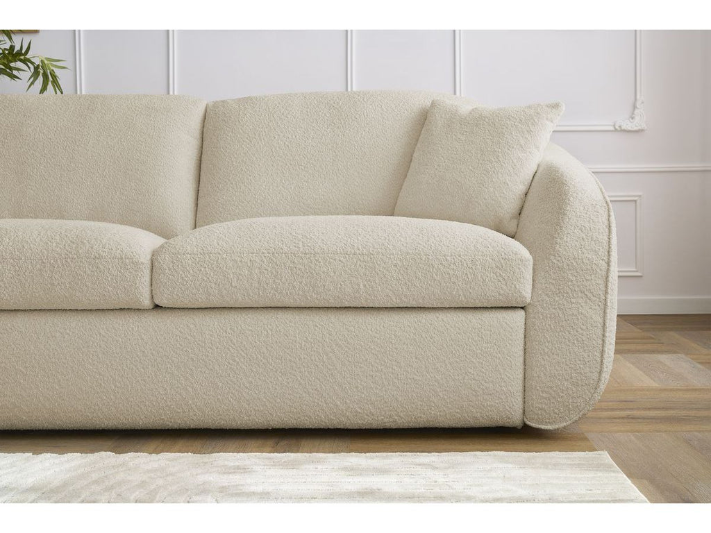 Cezanne - Straight Sofa Bed with Express Opening - Bouclé Fabric