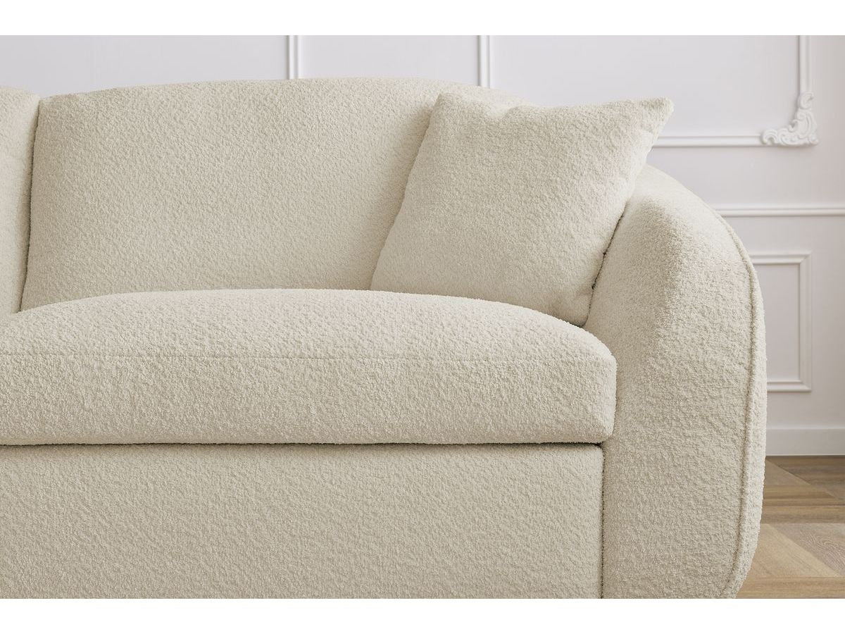 Cezanne - Straight Sofa Bed with Express Opening - Bouclé Fabric