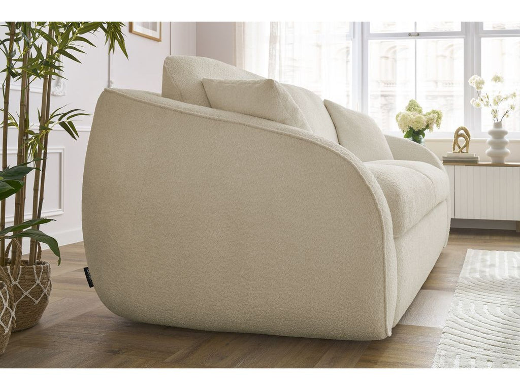 Cezanne - Straight Sofa Bed with Express Opening - Bouclé Fabric