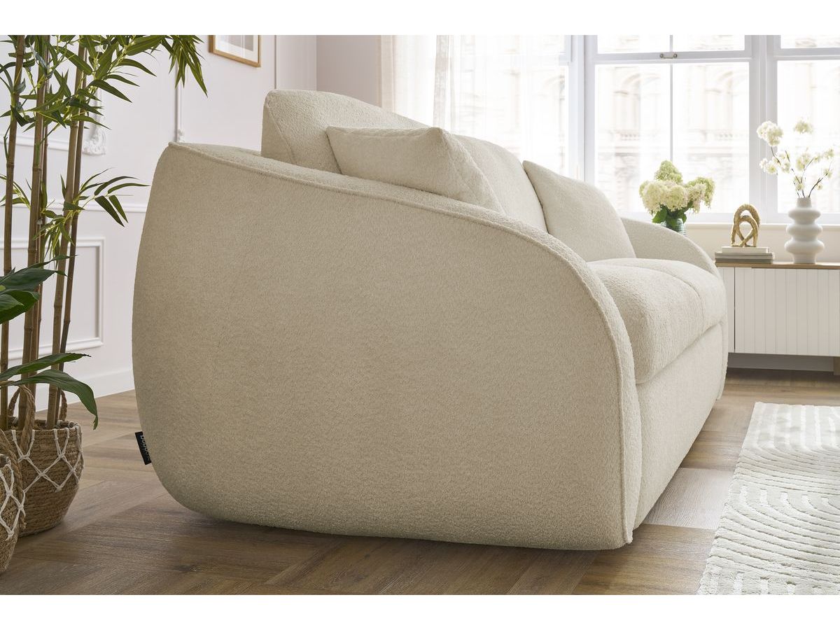 Cezanne - Straight Sofa Bed with Express Opening - Bouclé Fabric