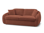 Cezanne - Straight Sofa Bed with Express Opening - Bouclé Fabric