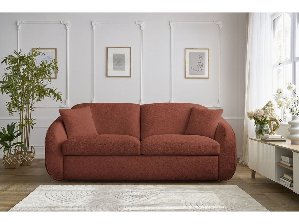 Cezanne - Straight Sofa Bed with Express Opening - Bouclé Fabric