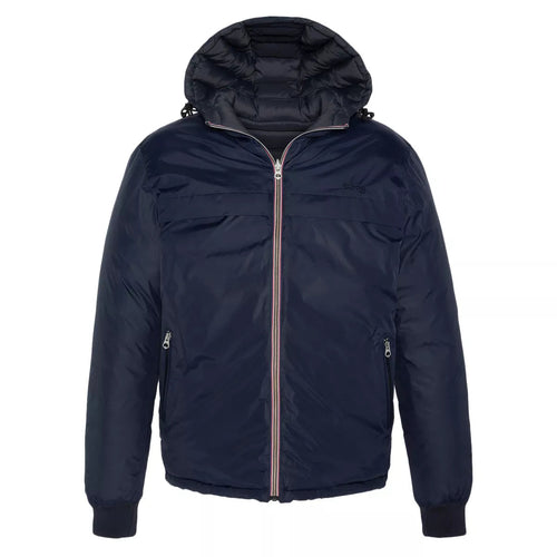 Schott - Doudoune Riverso Court Capuche Reversible 2En1 - Marine