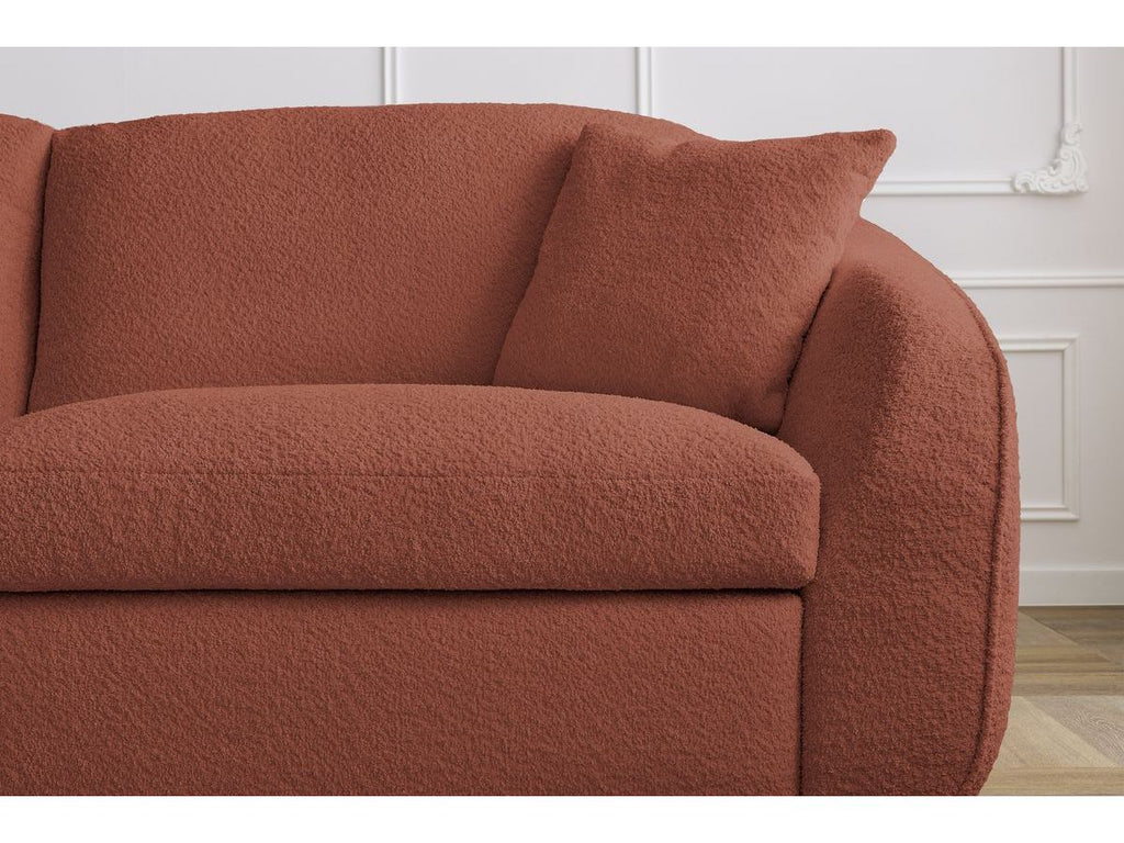 Cezanne - Straight Sofa Bed with Express Opening - Bouclé Fabric