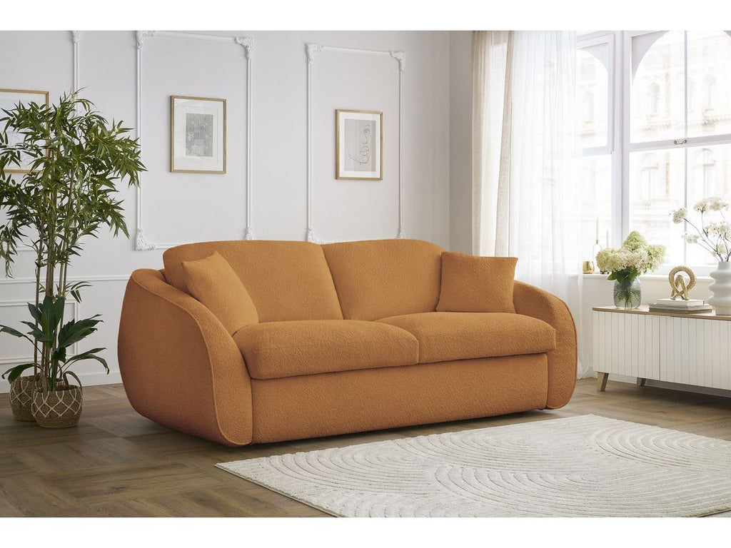Cezanne - Straight Sofa Bed with Express Opening - Bouclé Fabric