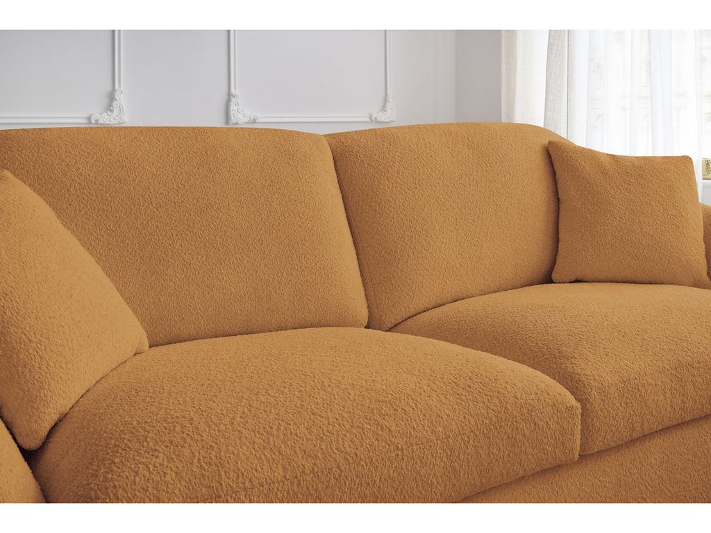 Cezanne - Straight Sofa Bed with Express Opening - Bouclé Fabric
