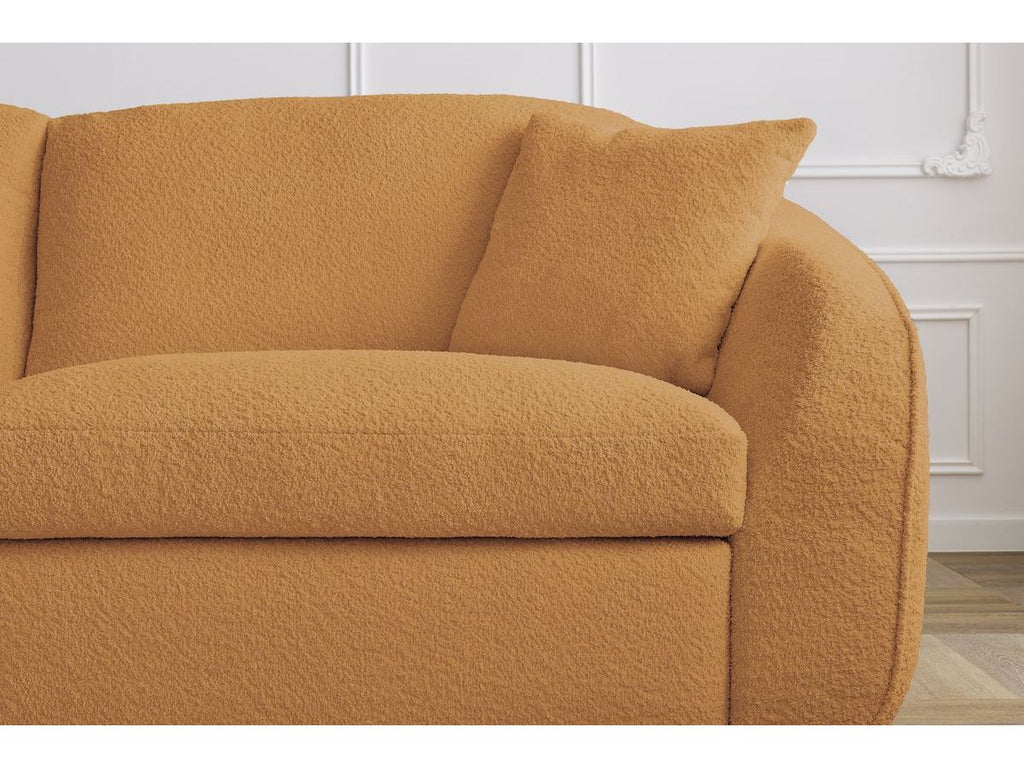 Cezanne - Straight Sofa Bed with Express Opening - Bouclé Fabric