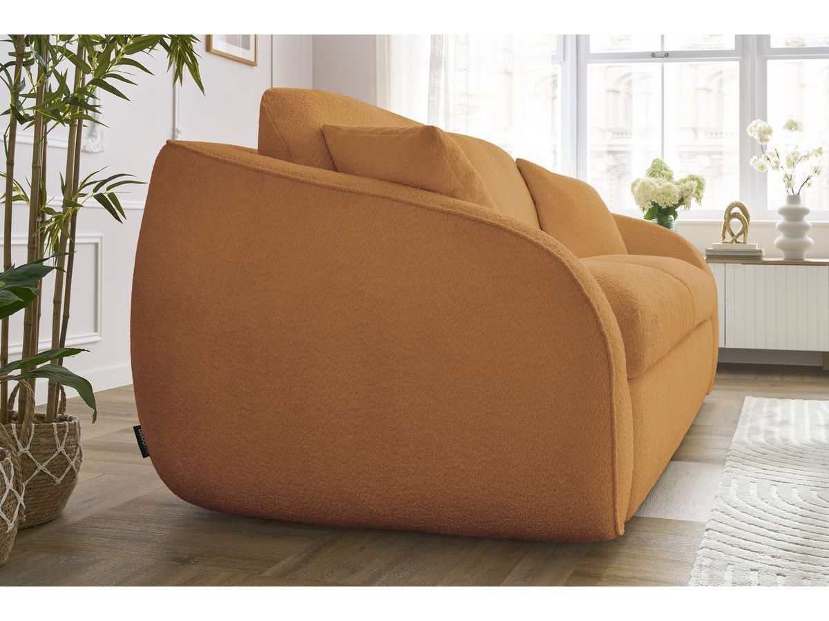 Cezanne - Straight Sofa Bed with Express Opening - Bouclé Fabric