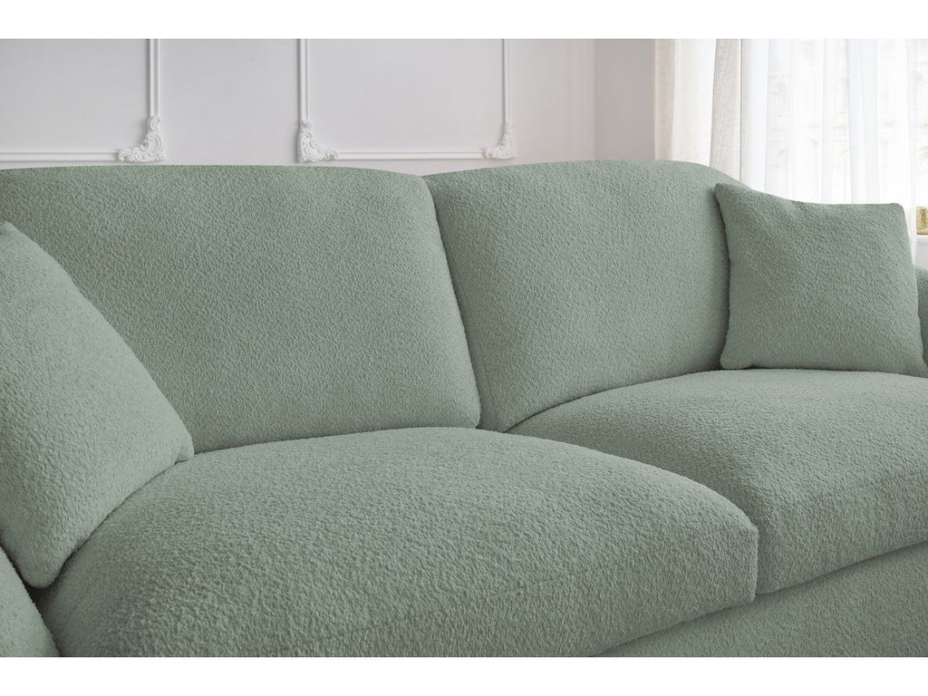 Cezanne - Straight Sofa Bed with Express Opening - Bouclé Fabric