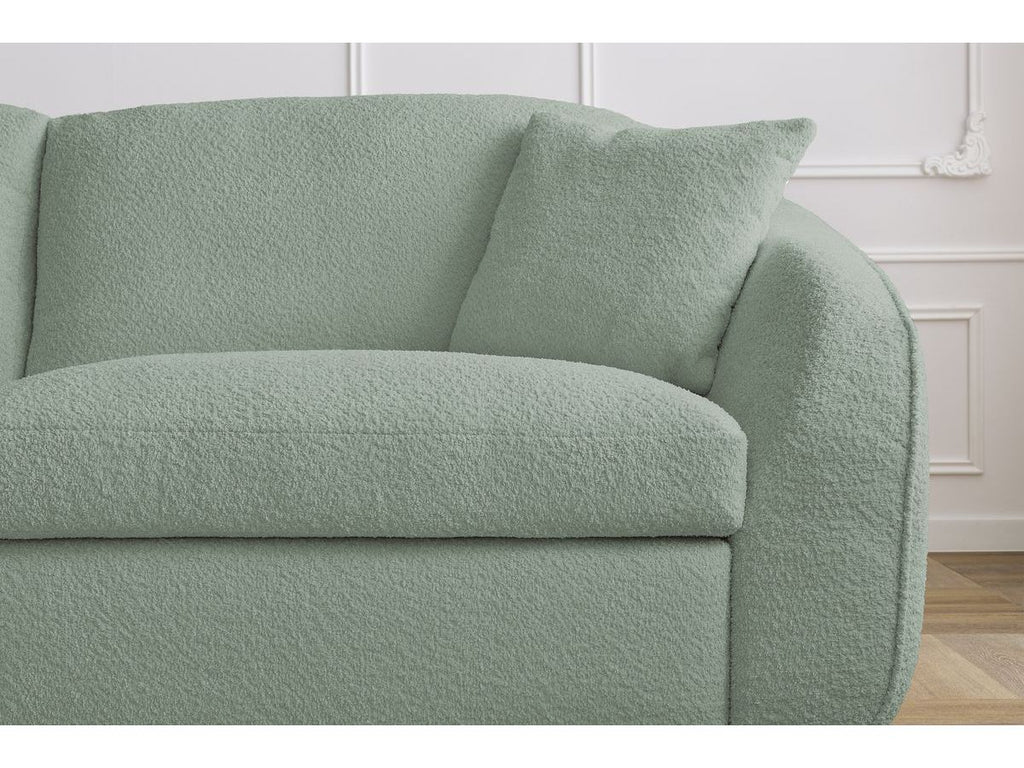 Cezanne - Straight Sofa Bed with Express Opening - Bouclé Fabric